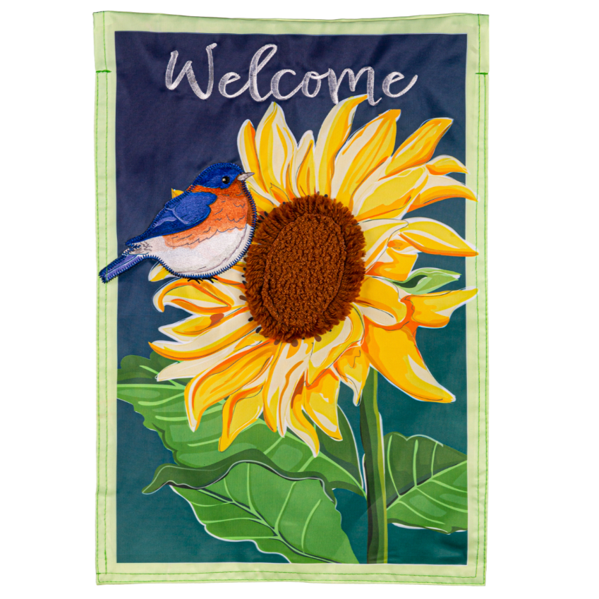 Evergreen "Welcome" Themed Garden Flags - 12.5" x 18"