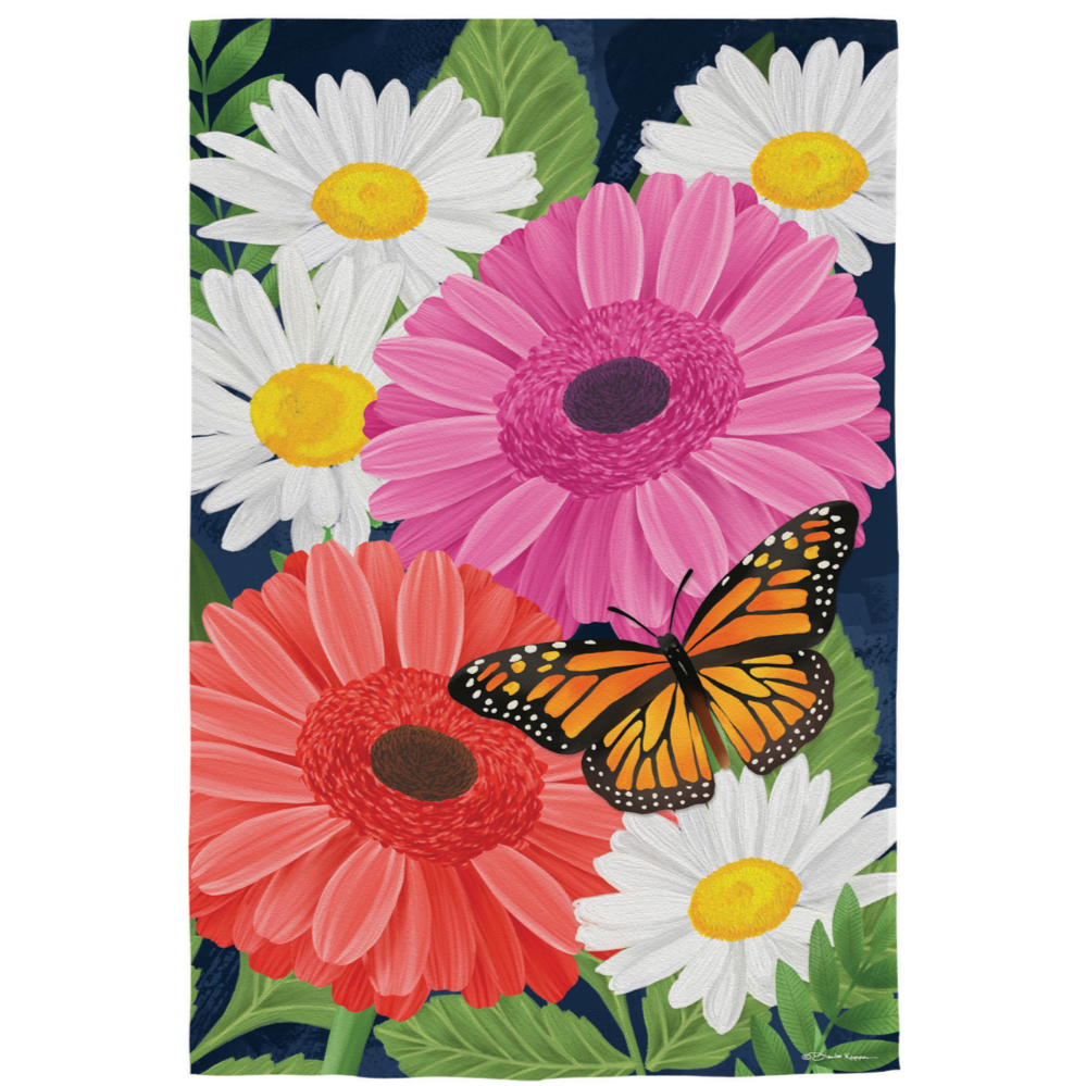 Evergreen Floral Themed Garden Flags - 12.5" x 18"