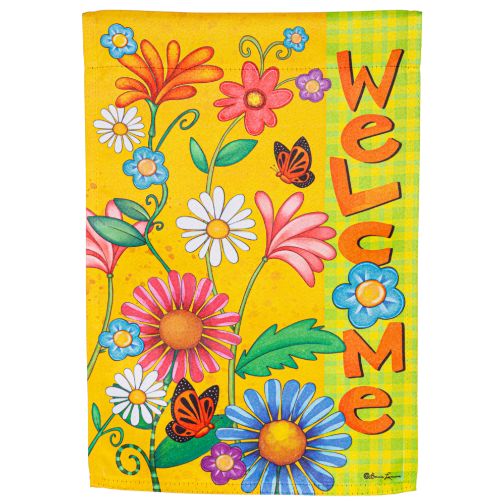 Evergreen "Welcome" Themed Garden Flags - 12.5" x 18"