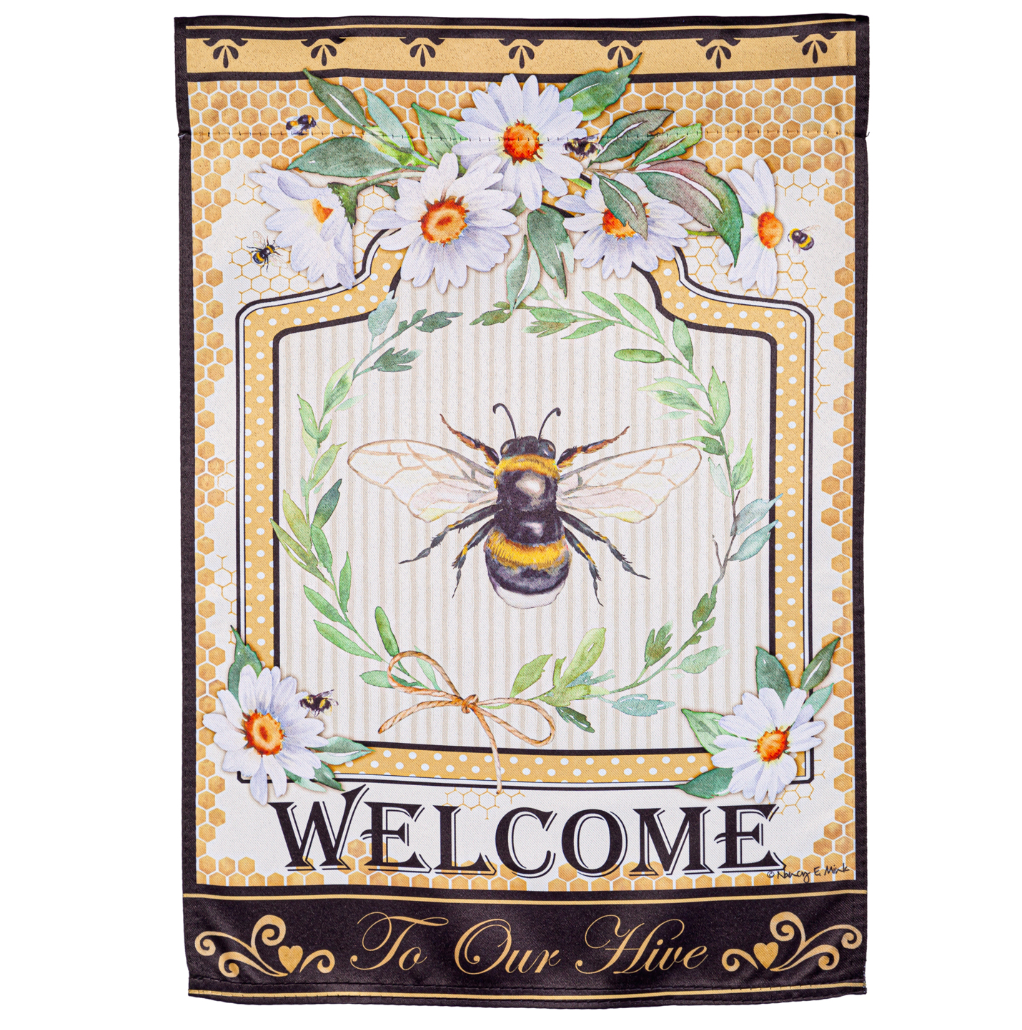 Evergreen "Welcome" Themed Garden Flags - 12.5" x 18"