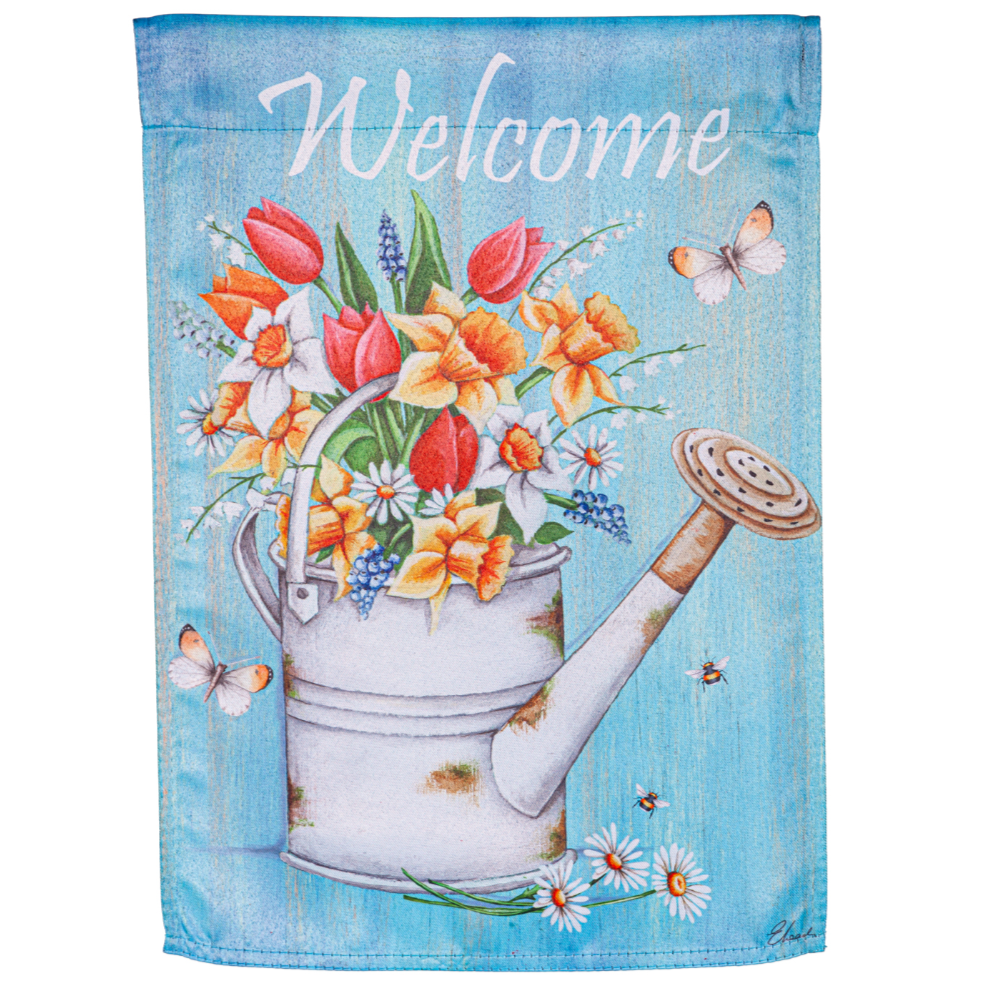 Evergreen "Welcome" Themed Garden Flags - 12.5" x 18"