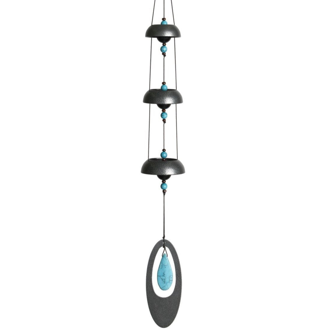 Temple Bells Windchime (Turquoise) - 25"