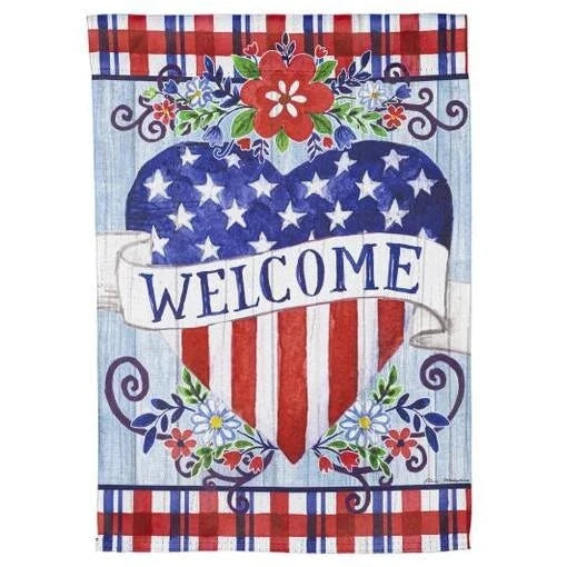 Evergreen "Welcome" Themed Garden Flags - 12.5" x 18"