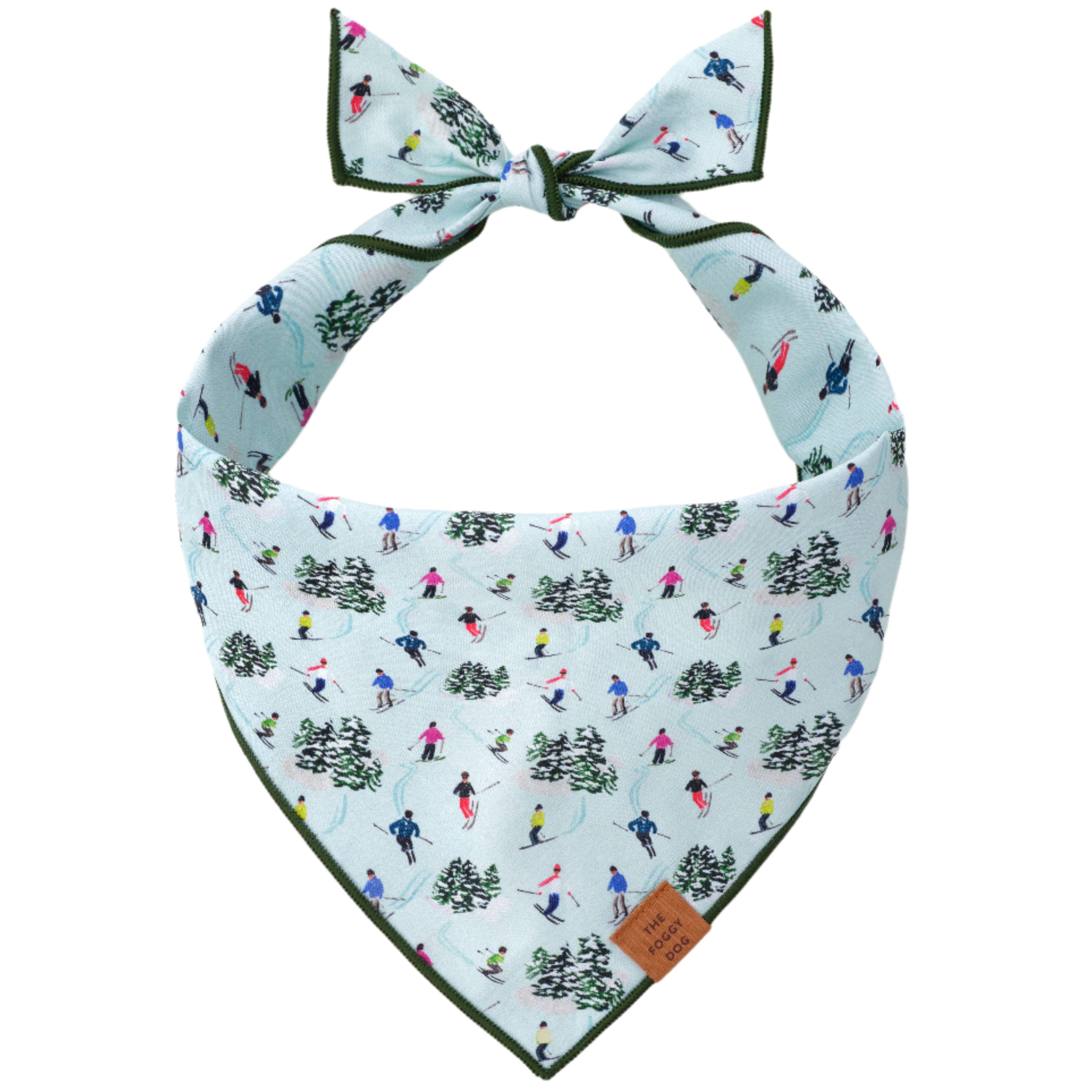 Foggy Dog Cotton Bandana - Powder Day