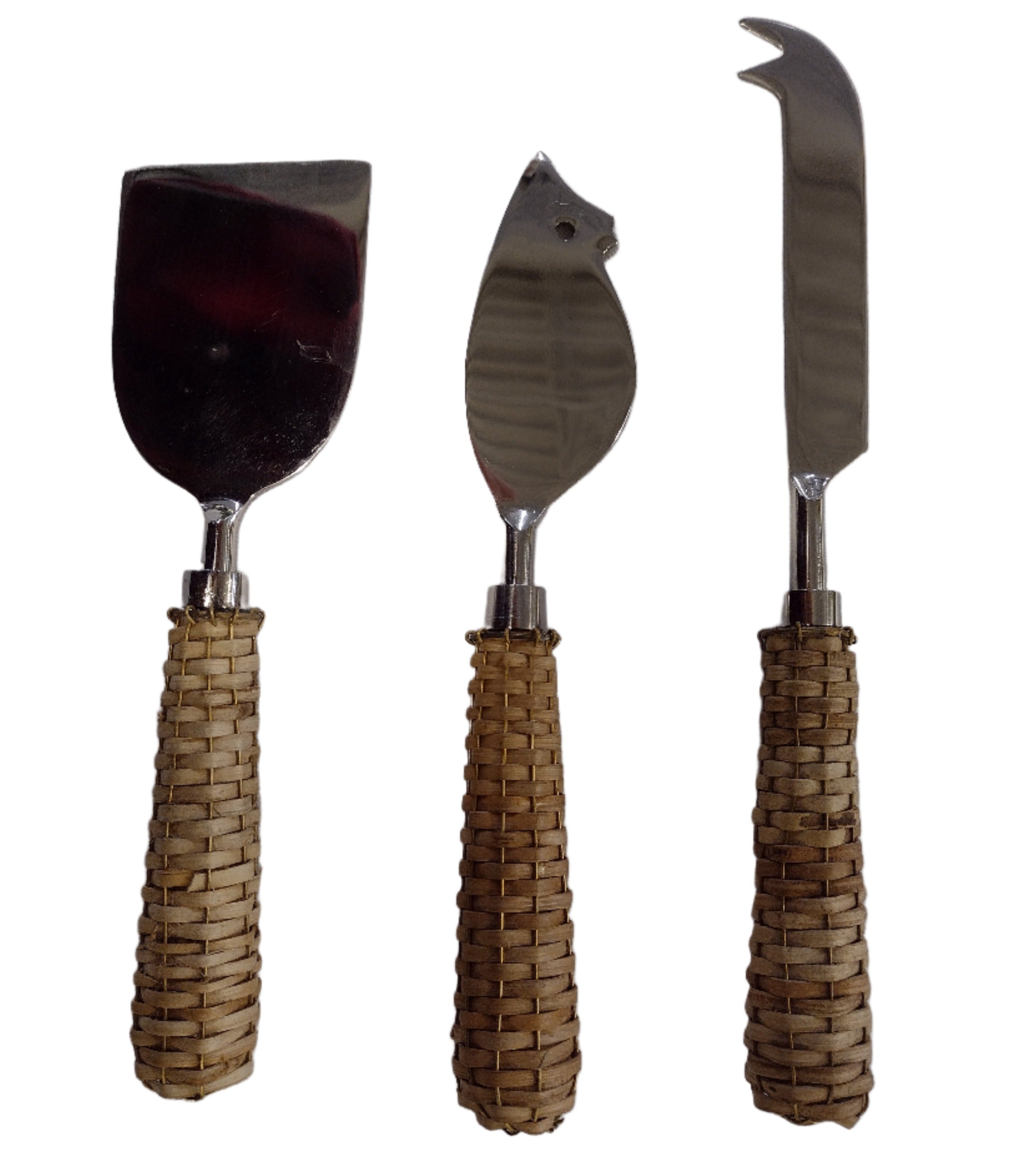 3-Piece Basketweave Cheese Serving Set