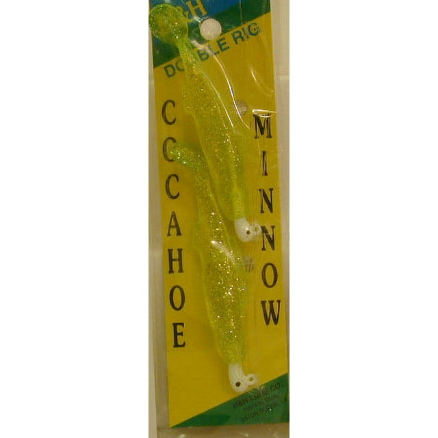 H & H Cocahoe Minnow Double Rigs, 3", .25 oz. Jig Head