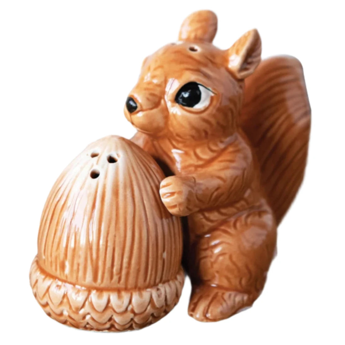 Squirrel & Acorn Ceramic Salt/Pepper Shakers