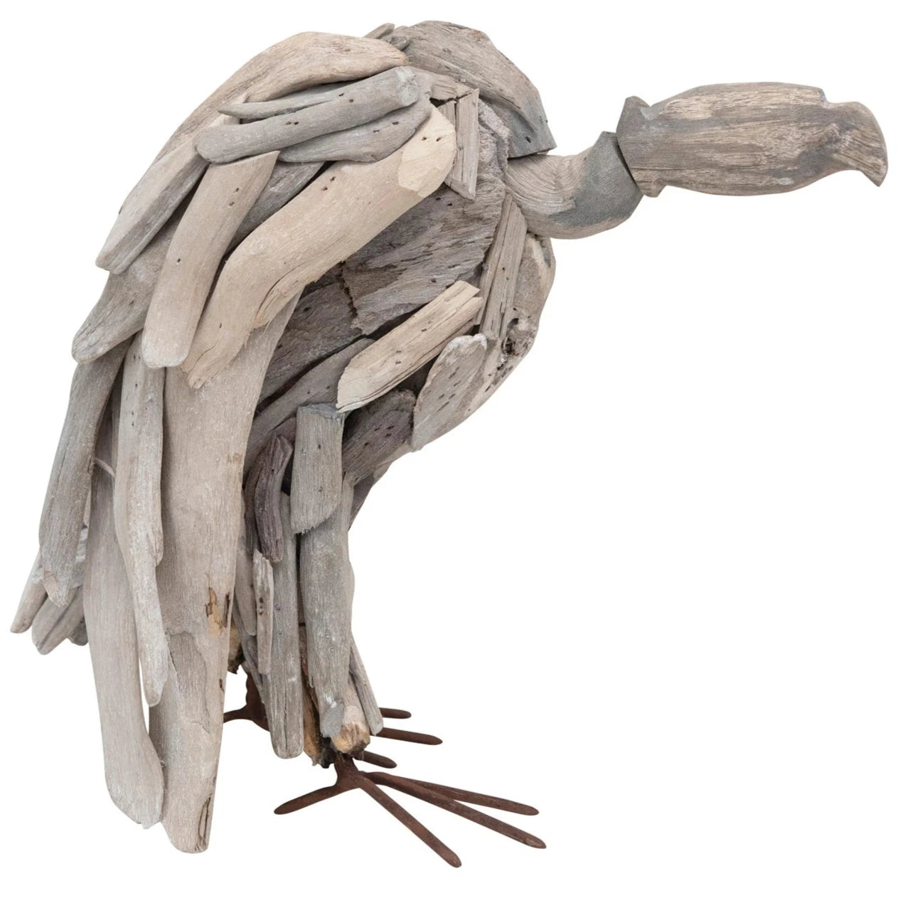 Reclaimed Driftwood Vulture Figurine