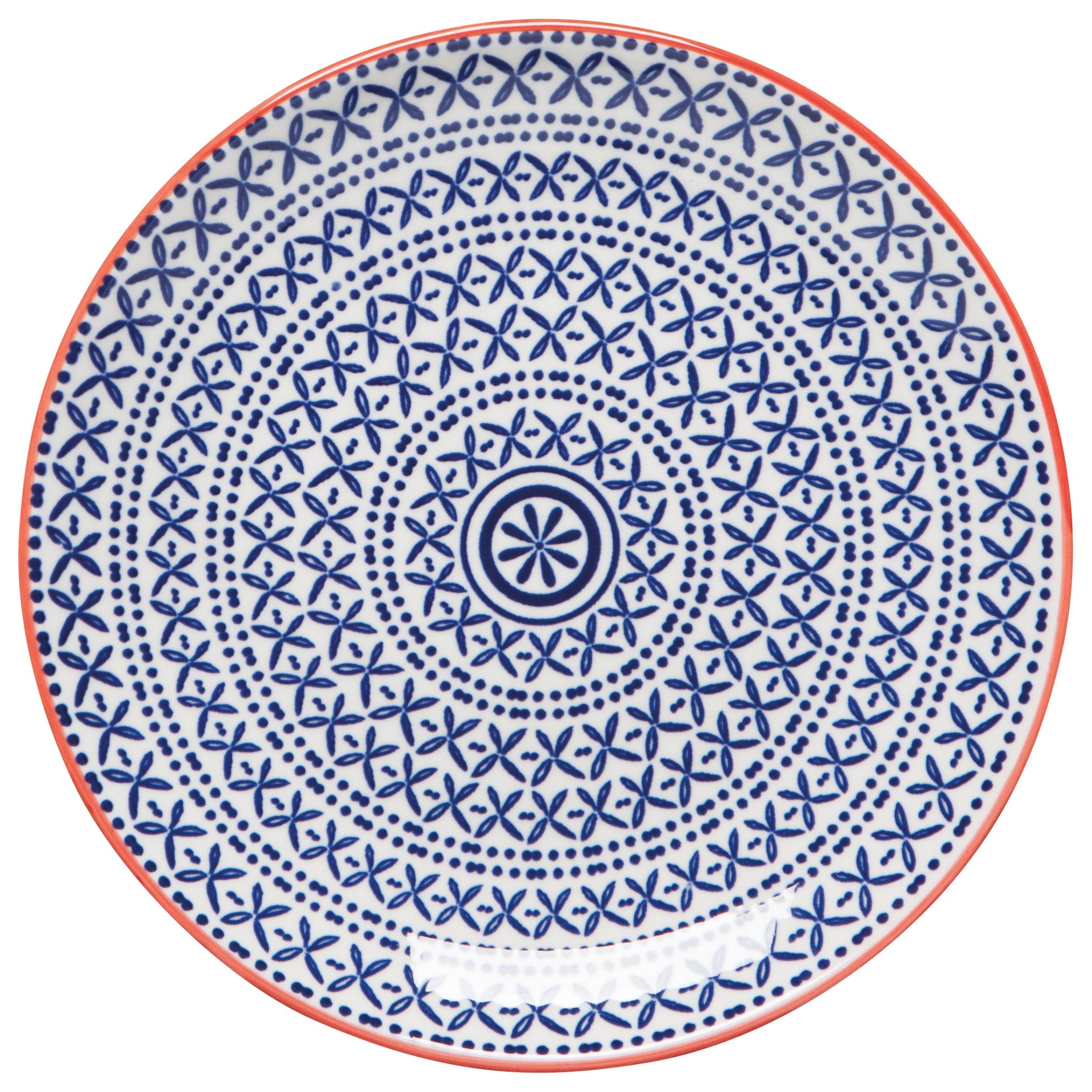 Now Designs Stamped Porcelain Appetizer Plates - 6"