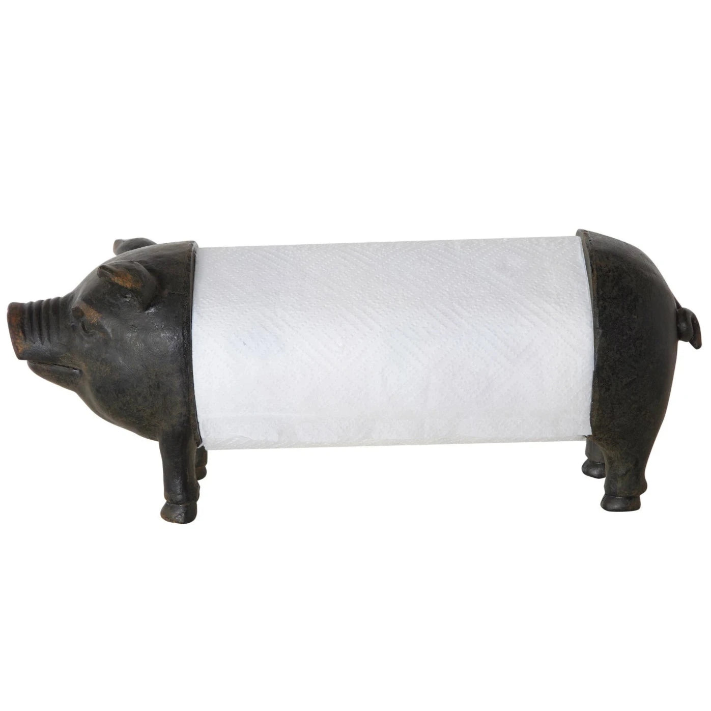 Resin Pig Paper Towel Holder