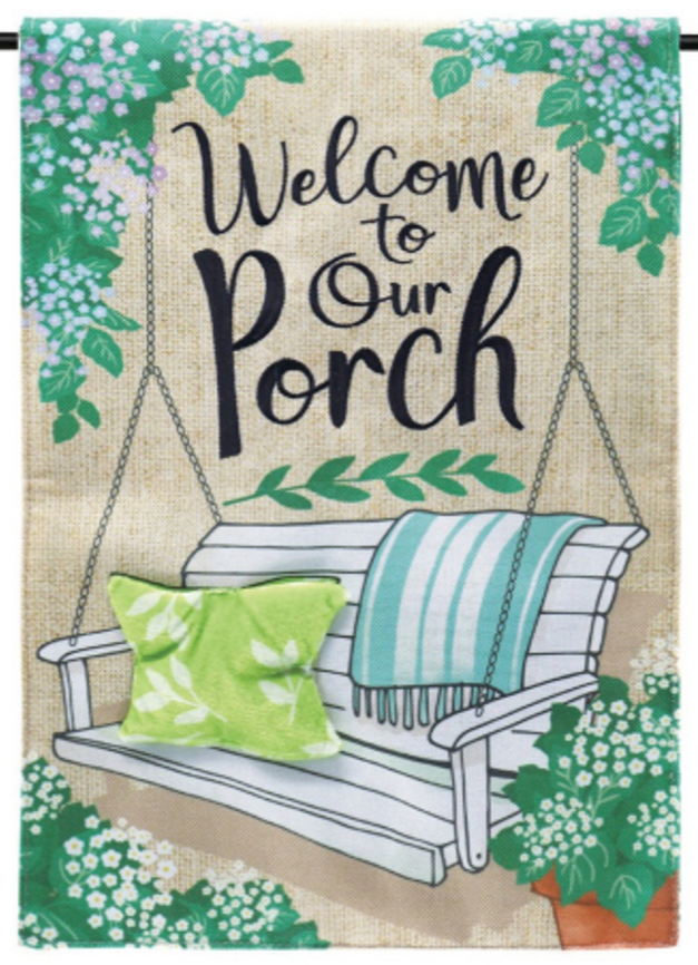 Evergreen "Welcome" Themed Garden Flags - 12.5" x 18"