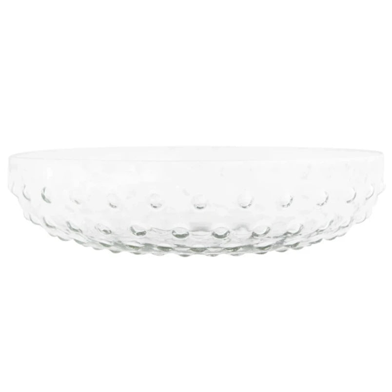 Recycled Glass Hobnail Serving Bowl - 12"