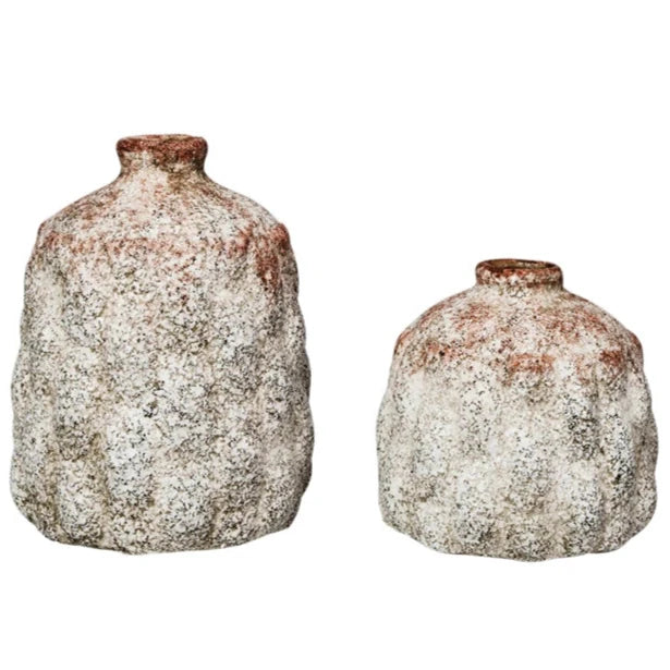 Textured Pattern Terracotta Vase