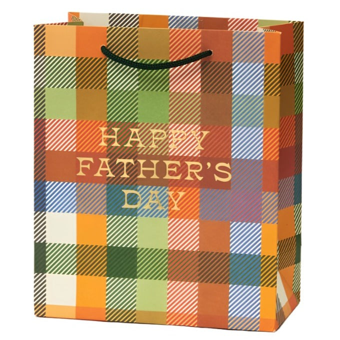 Gift Bag - Father's Day (Plaid)