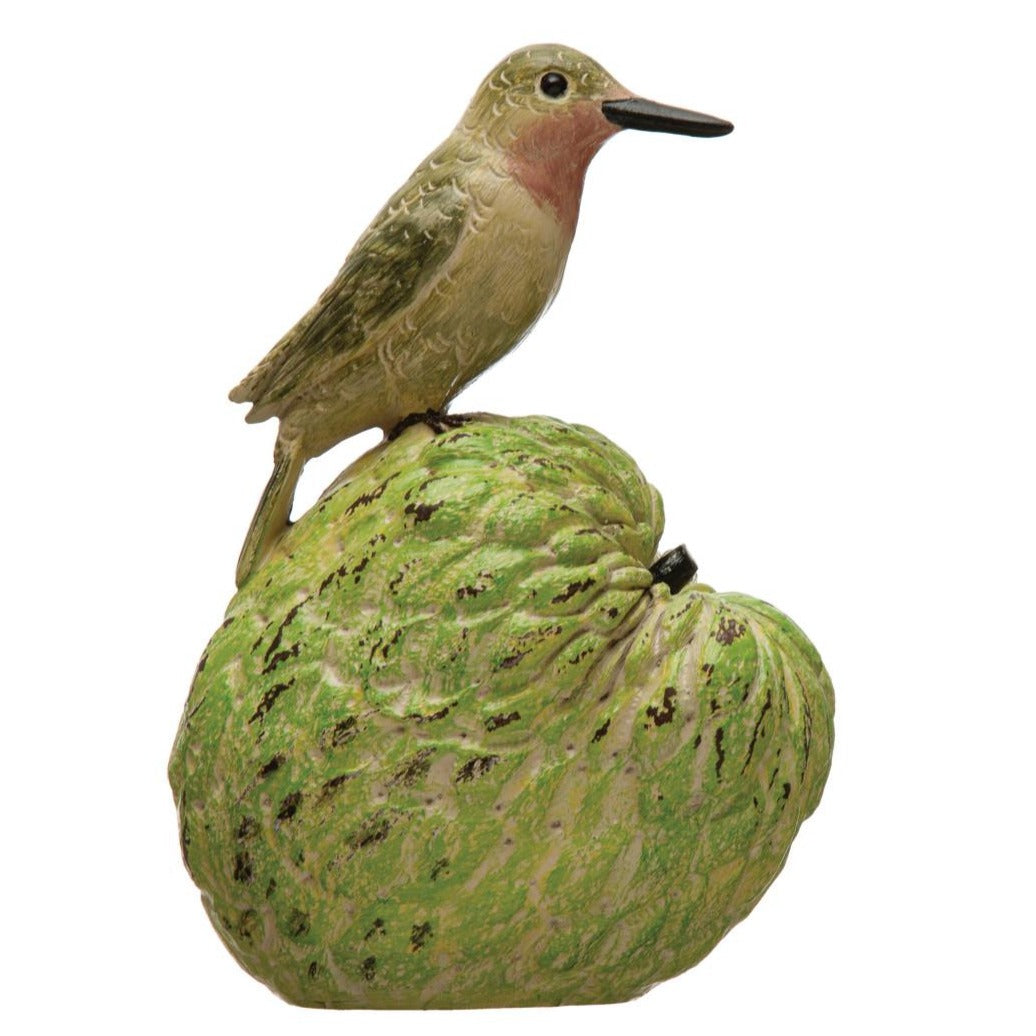 Resin Hummingbird on Fruit Figure