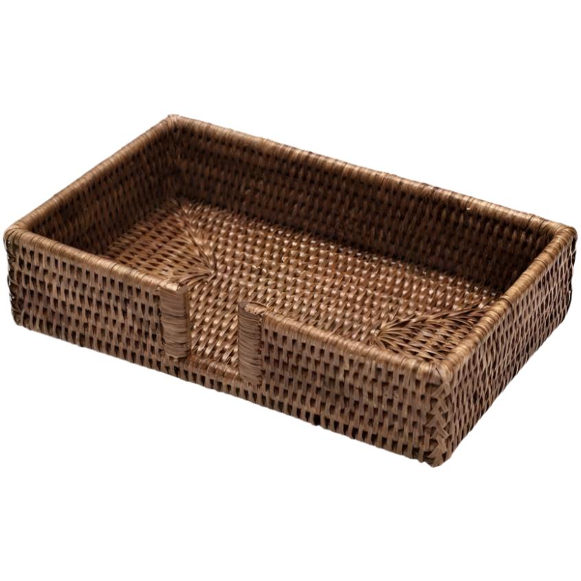 Caspari Woven Rattan Napkin Holders