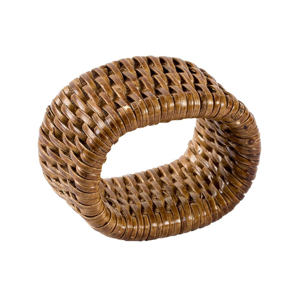 Rattan Napkin Ring in Dark Natural