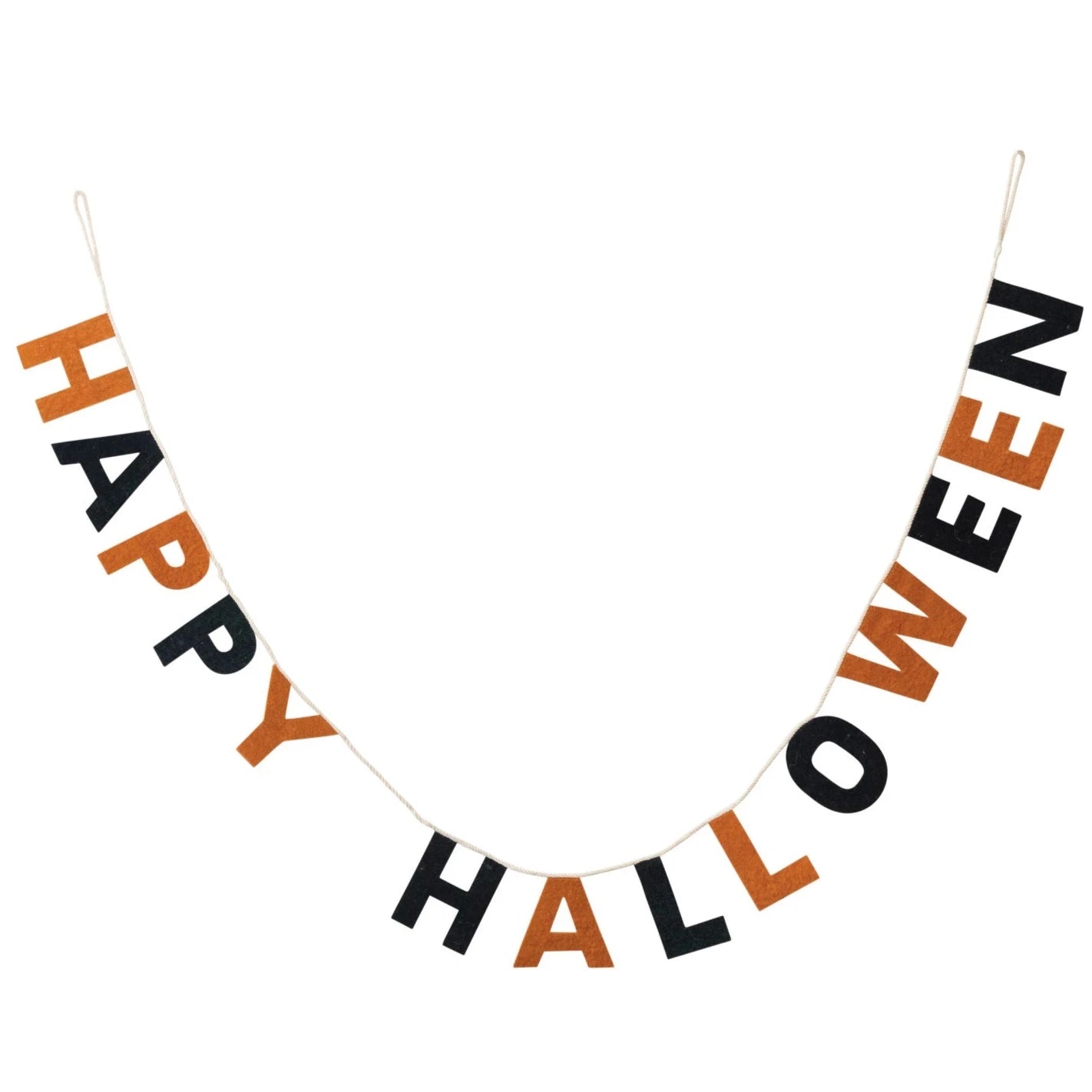 Wool Felt "Happy Halloween" Letter Banner - 6'