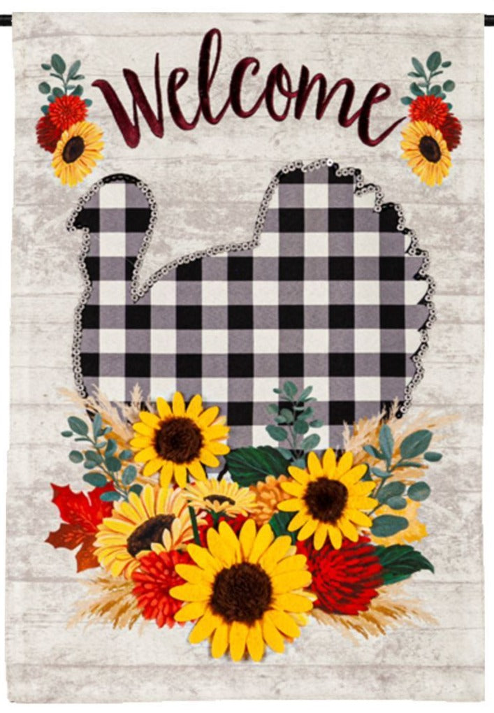 Evergreen "Welcome" Themed Garden Flags - 12.5" x 18"