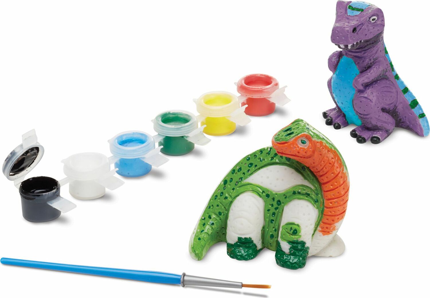 Paint-Your-Own Dinosaur Figurines Kit - 2 Pc.