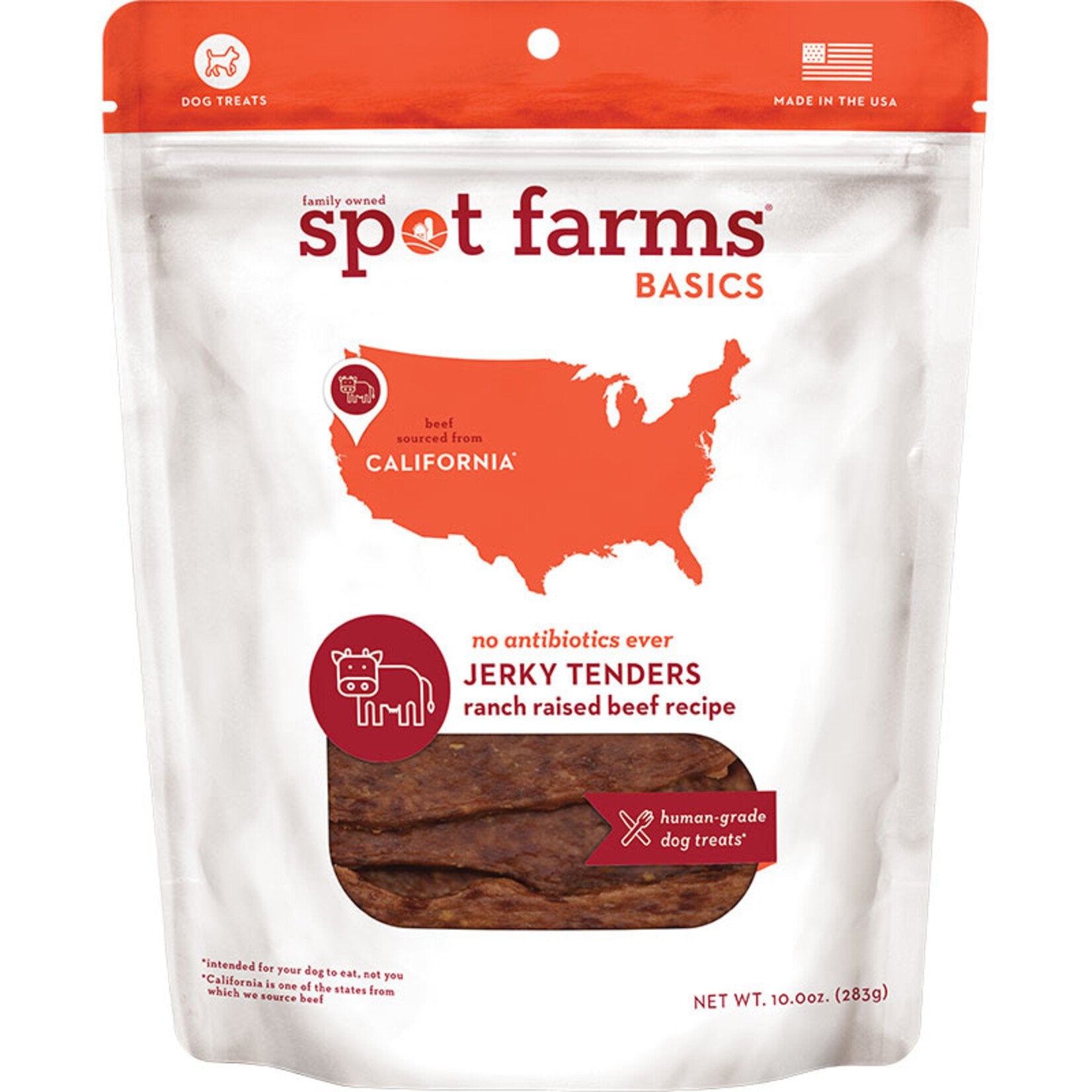 Spot Farms Beef Jerky Tenders Dog Treats