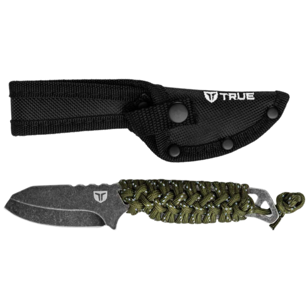 TRUE Nekkid Fixed Blade Knife w/ Paracord Handle - 2.4"