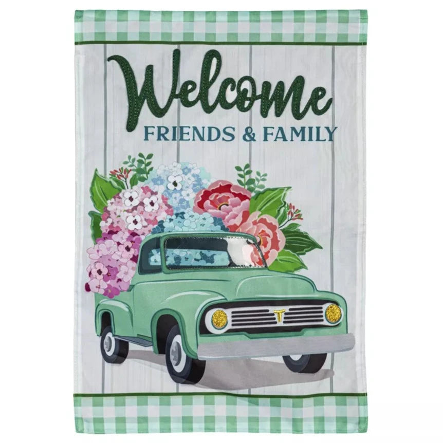 Evergreen "Welcome" Themed Garden Flags - 12.5" x 18"