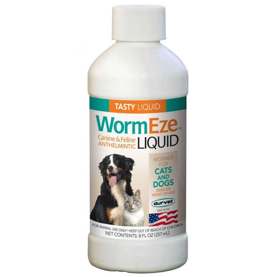 Durvet WormEze Dog & Cat De-Wormer - 8 oz.