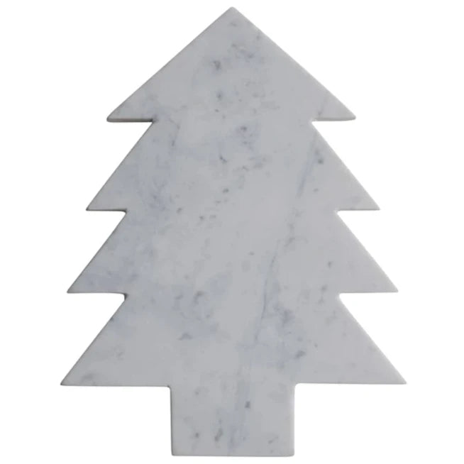 Christmas Tree-Shaped Marble Cutting Board - 13.5" x 10.5"