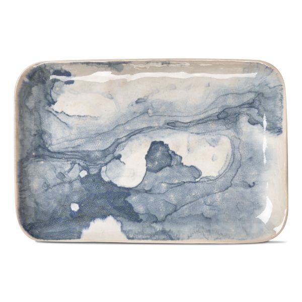 Marble Platter - Blue