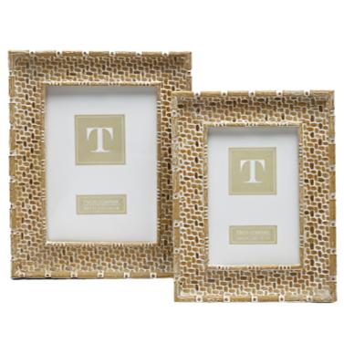 Islamorada Resin Basket Weave Photo Frame