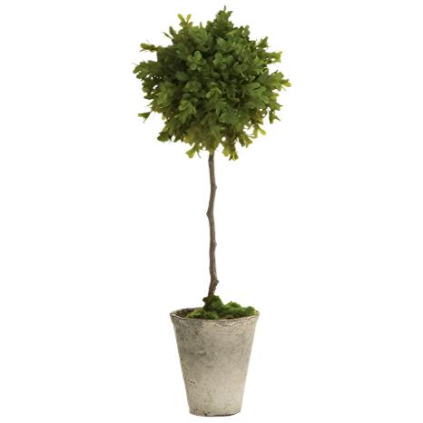 Barclay Butera Faux Potted Boxwood Topiary - 19"