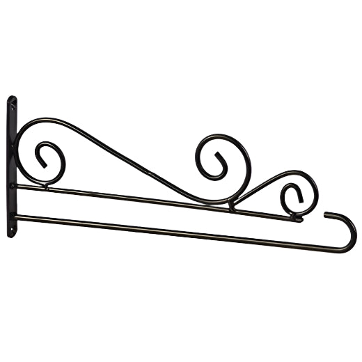 Wall-Mounted Metal Swirl Garden Flag Hanger - 15.5"