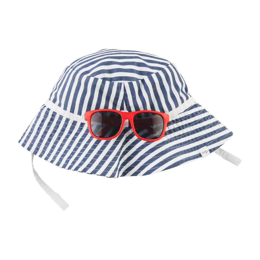 Mud Pie Baby Sun Hat and Sunglasses Set