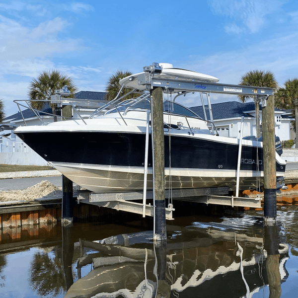 8,000 lb. Aluminum Four Post Pile Mount Lift