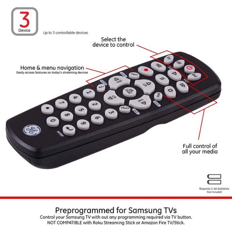 GE Programmable Universal Remote Control