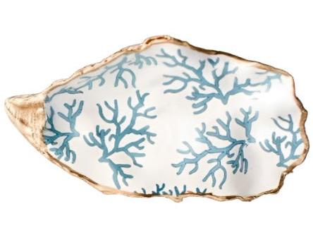 Hand-Painted Decorative Oyster Shells