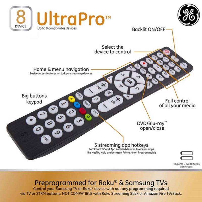 GE Programmable Universal Remote Control