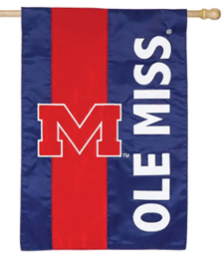 University of Mississippi (Ole Miss) Nylon House Flag - 28" x 44"