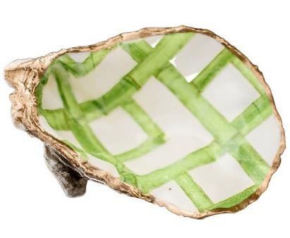 Hand-Painted Decorative Oyster Shells