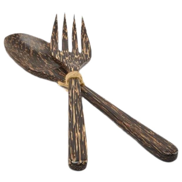 Chiangmai Coconut Wood Fork & Spoon Set - 2 pc.