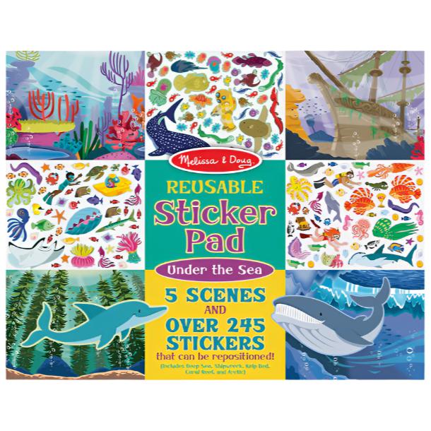 "Under the Sea" Reusable Sticker Pad - 245 pc.