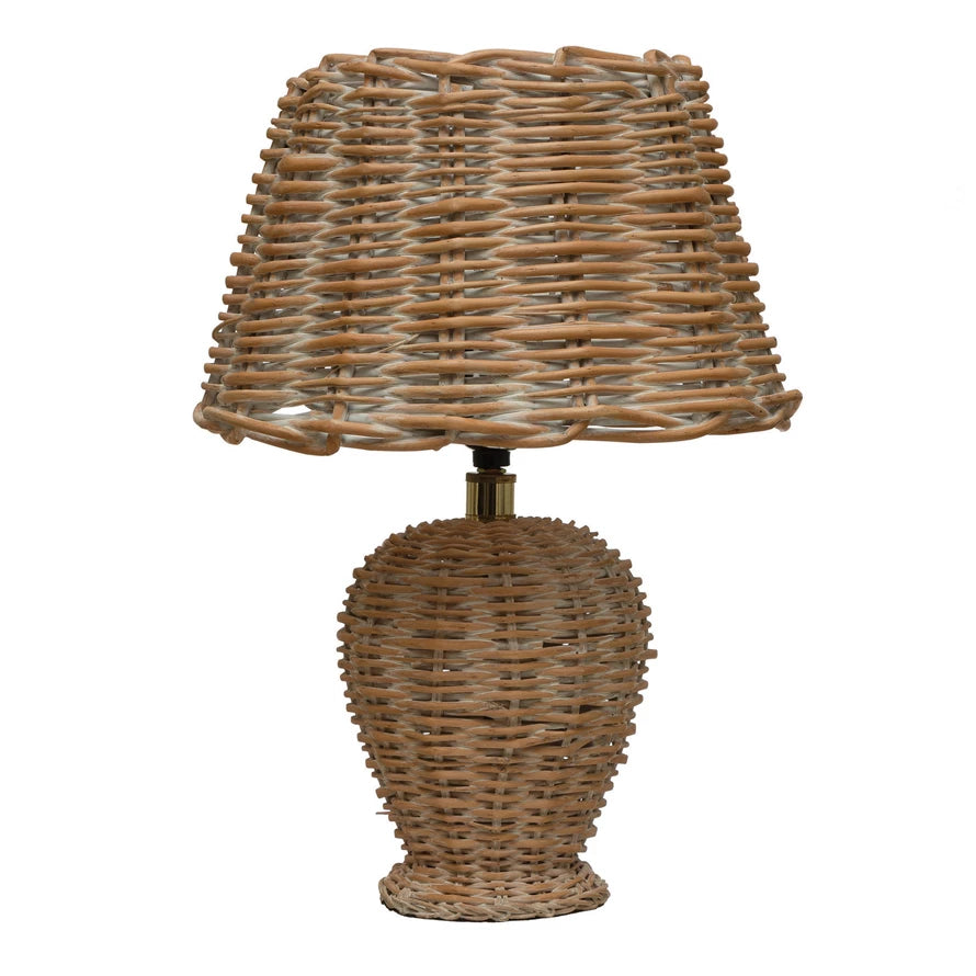 Wicker Table Lamp