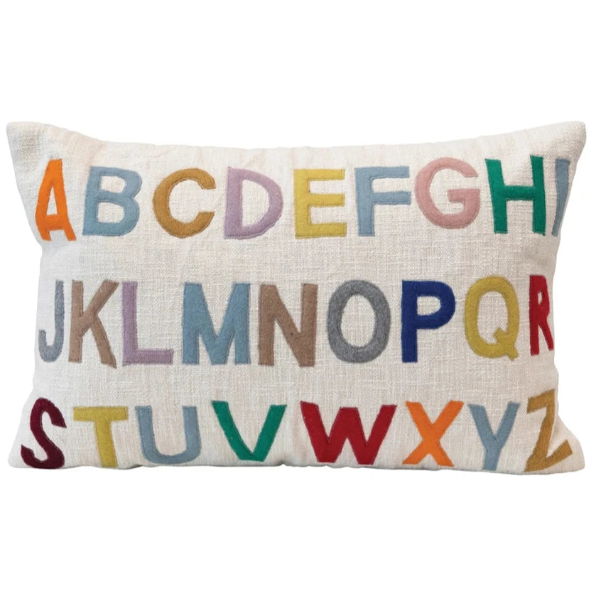 Alphabet Lumbar Pillow - 24" x 16"