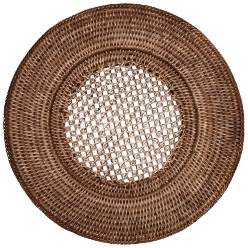 Natural Rattan Hand-Woven Plate Charger - 12.5"